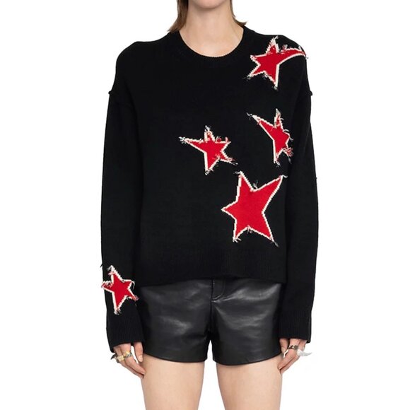 Zadig & Voltaire Markuz Cashmere Crewneck Sweater - Picture 1 of 7